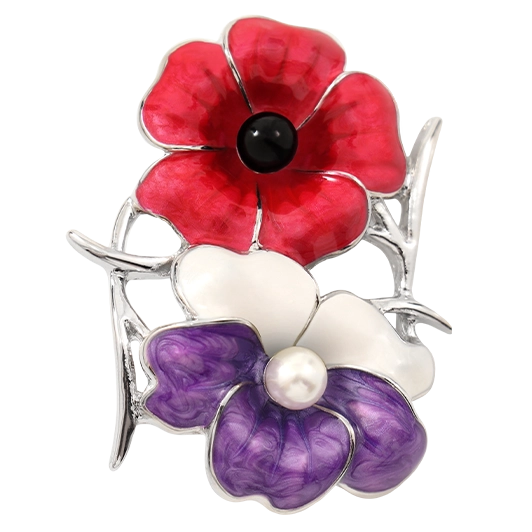 Poppy and Native Violet Front