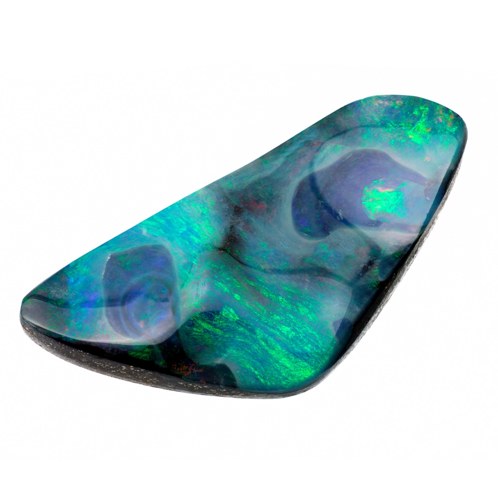 Black Fire Opal cut stone