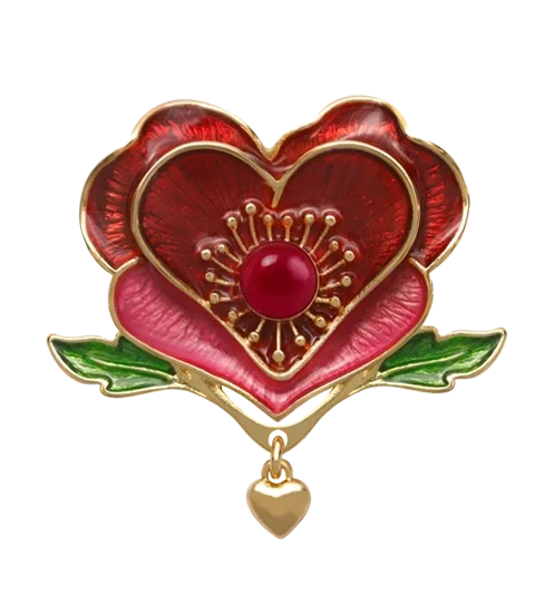 Love Brooch Front