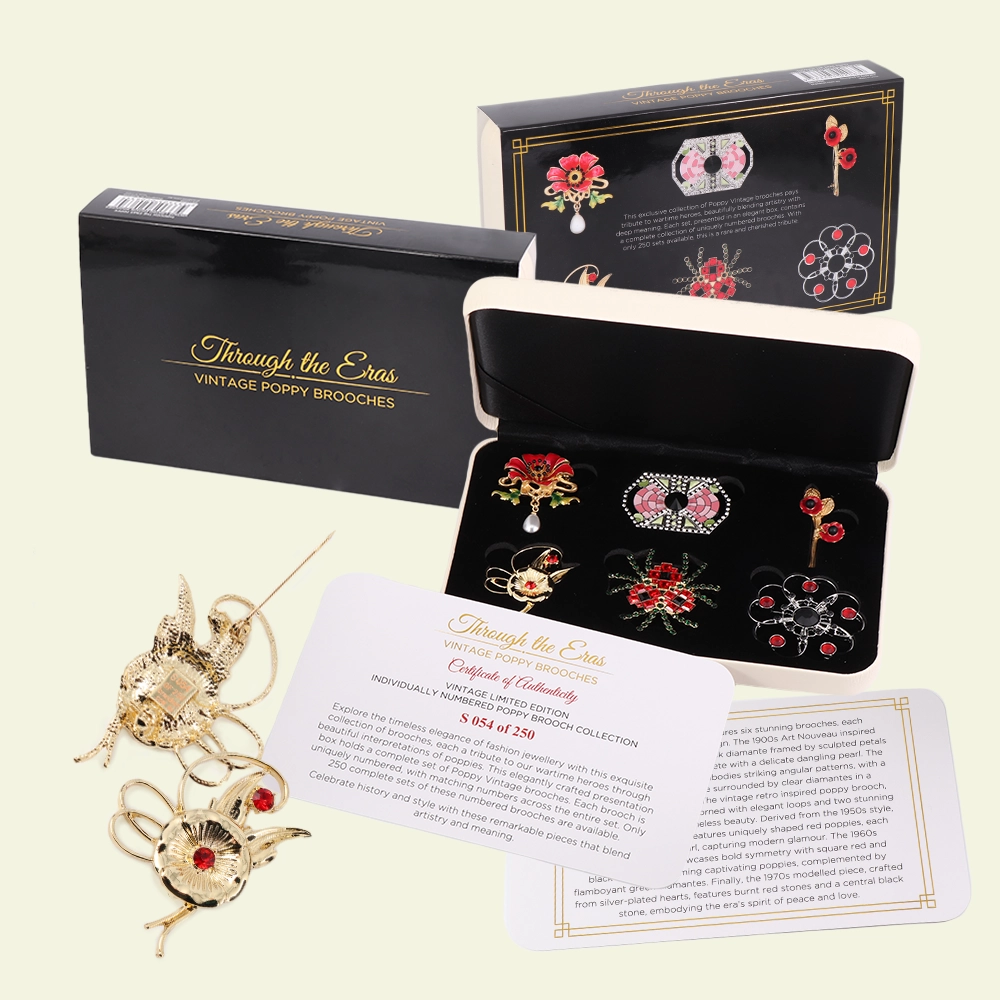 A vast array of Anzac Badges commemorating service