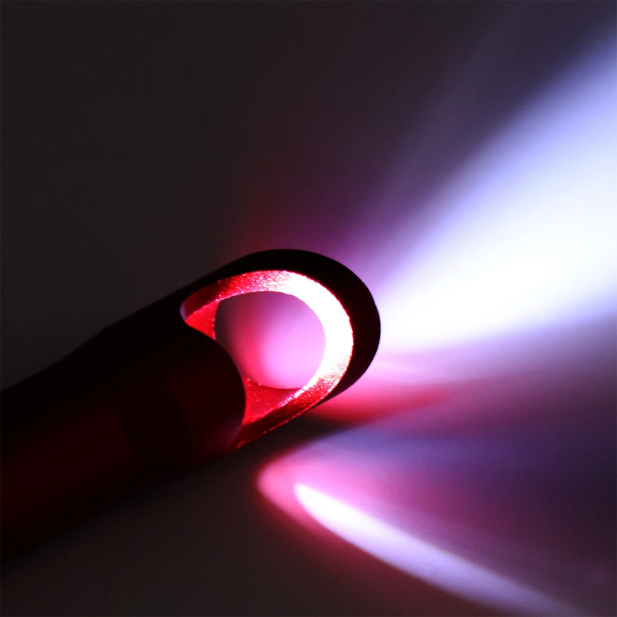 Australian Army Red Annodised LED Key Ring Torch Beam