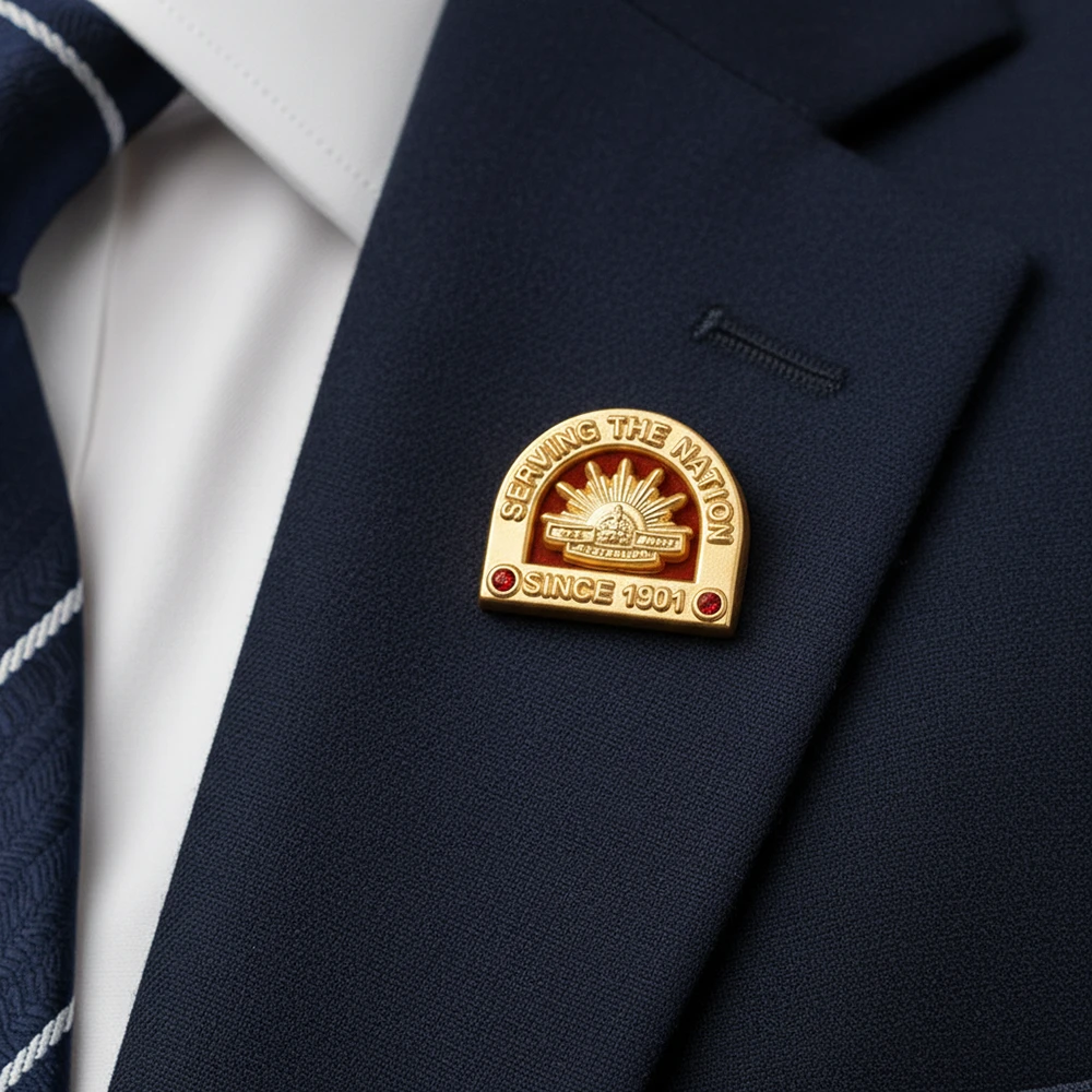 Australian Army Red Annodised LED Key Ring Torch illuminated LEDs