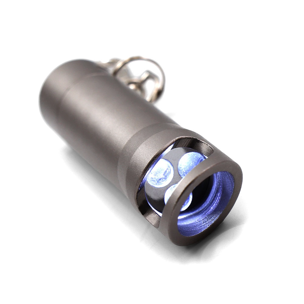 Royal Australian Navy Red Annodised LED Key Ring Torch illuminated LEDs